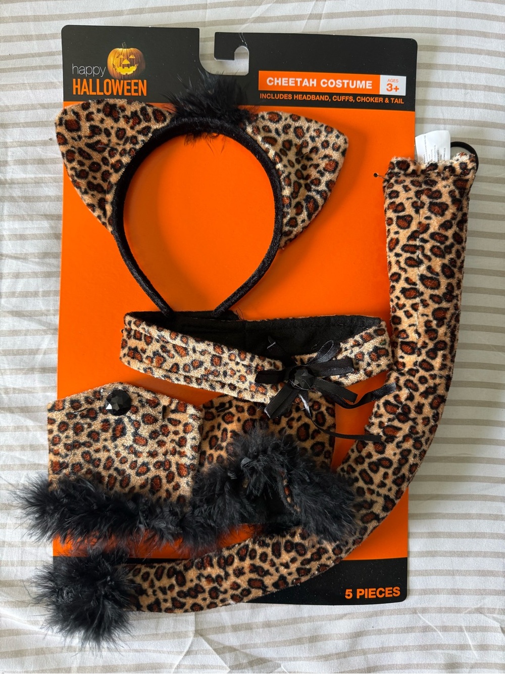 Happy Halloween Kids' Cheetah Costume Set - Leopard Print (Brown)